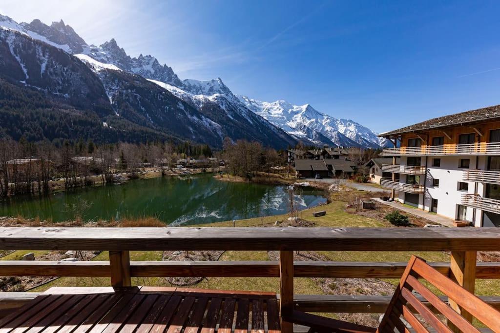 Modern 2Br 5* Pool Gym Spa Garage Mont-Blanc View Шамони Экстерьер фото